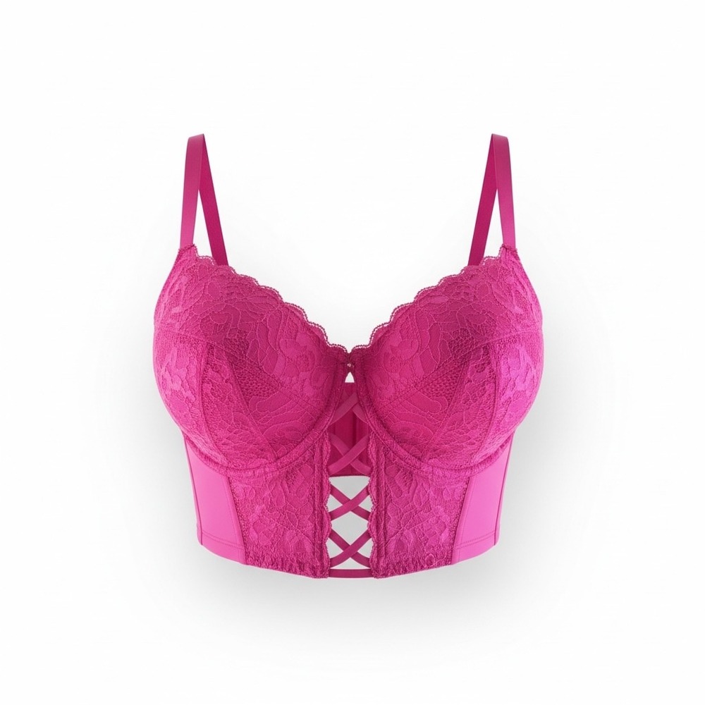 Cacique Pink NWOT Corset Bra 36H